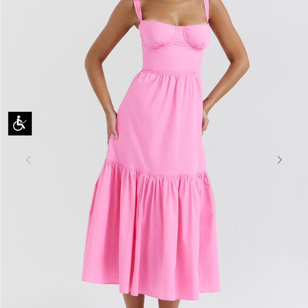 Pink Midi Dress
